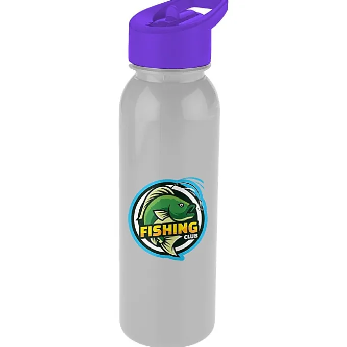 ShimmerZ Outdoor Bottle with Flip Straw Lid - 24 oz - Full Color