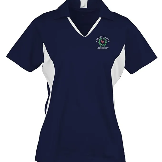Side Blocked Micropique Sport-Wick Polo - Ladies' - Embroidered