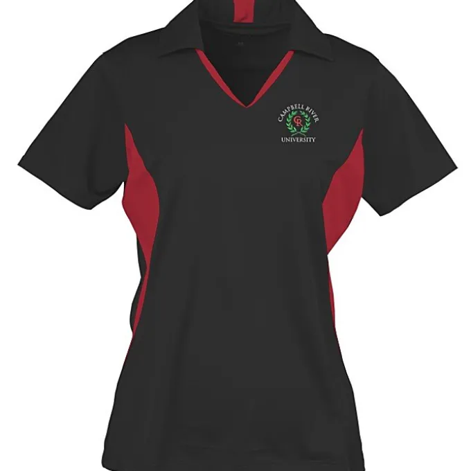 Side Blocked Micropique Sport-Wick Polo - Ladies' - Embroidered