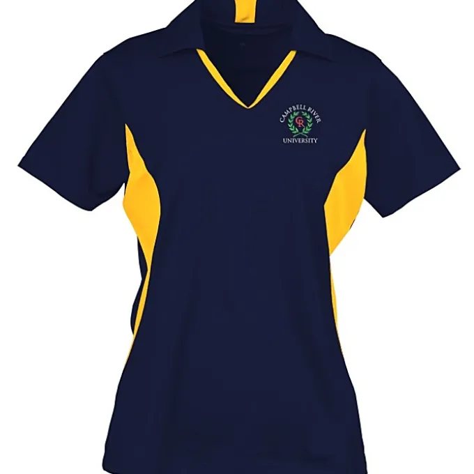 Side Blocked Micropique Sport-Wick Polo - Ladies' - Embroidered