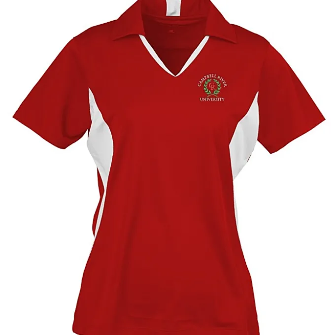 Side Blocked Micropique Sport-Wick Polo - Ladies' - Embroidered