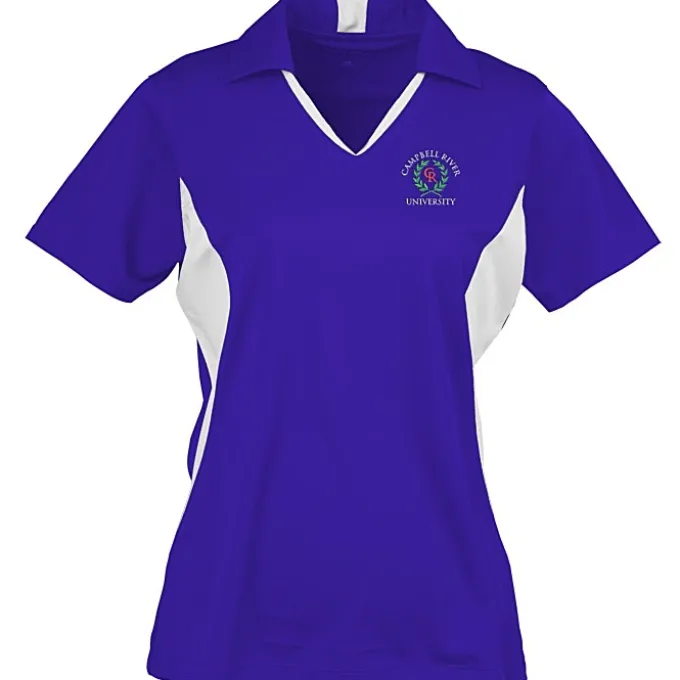 Side Blocked Micropique Sport-Wick Polo - Ladies' - Embroidered