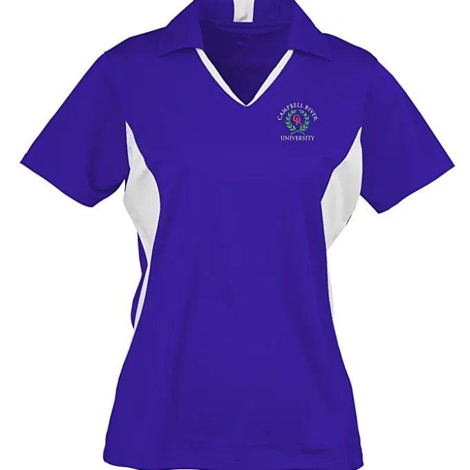 Side Blocked Micropique Sport-Wick Polo - Ladies' - Embroidered - 24 hr