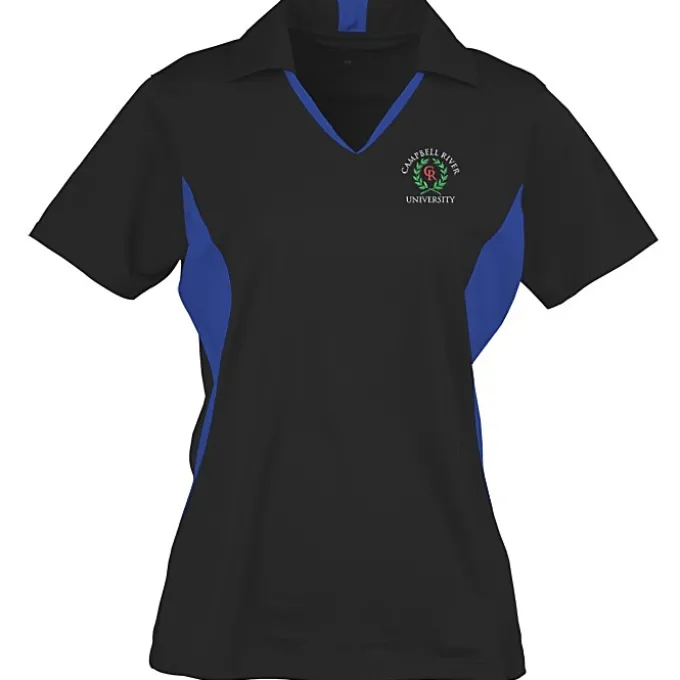 Side Blocked Micropique Sport-Wick Polo - Ladies' - Embroidered - 24 hr