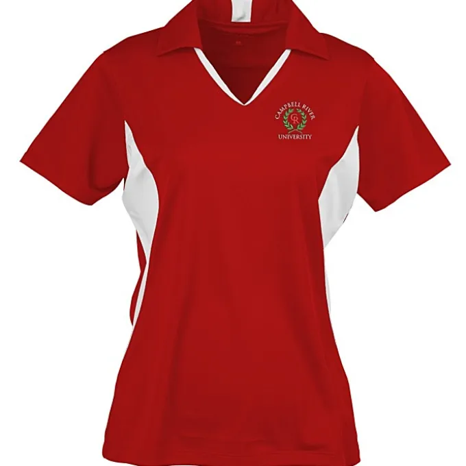 Side Blocked Micropique Sport-Wick Polo - Ladies' - Embroidered - 24 hr