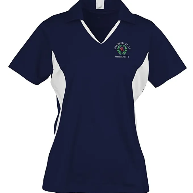 Side Blocked Micropique Sport-Wick Polo - Ladies' - Embroidered - 24 hr