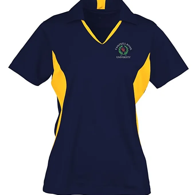 Side Blocked Micropique Sport-Wick Polo - Ladies' - Embroidered - 24 hr