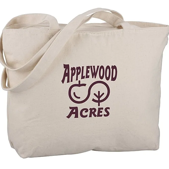 Signature Cotton 12-oz Zippered Tote