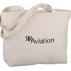 Signature Cotton 12-oz Zippered Tote - 24 hr