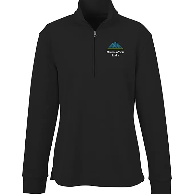 Signature Double Pique 1/4-Zip Pullover - Ladies'