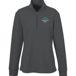 Signature Double Pique 1/4-Zip Pullover - Ladies'