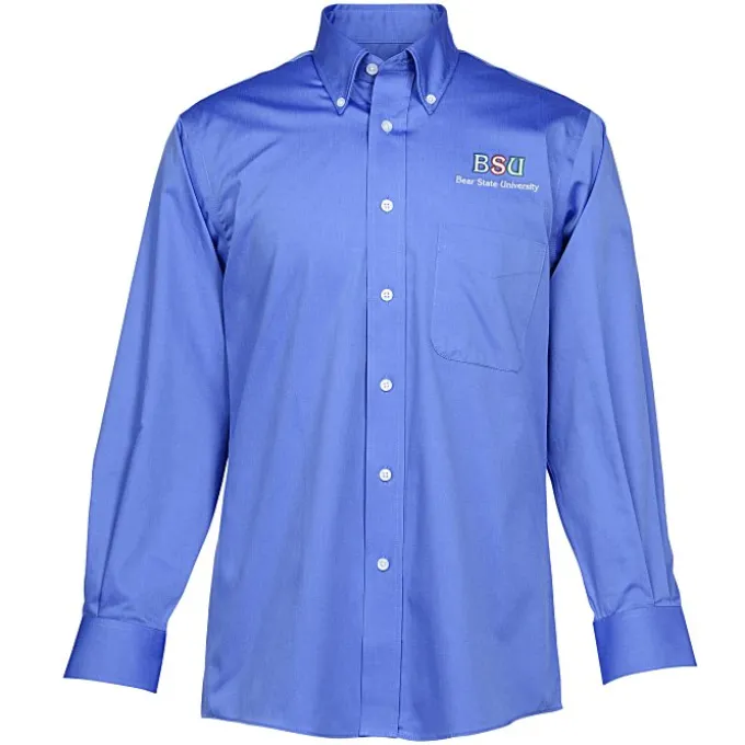 Signature Non-Iron Button Down Dress Shirt - Men's