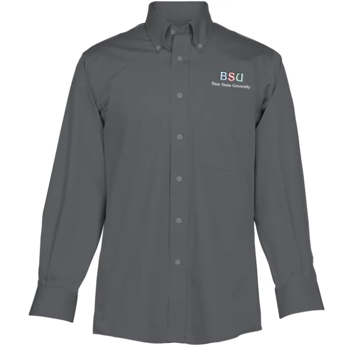 Signature Non-Iron Button Down Dress Shirt - Men's - 24 hr