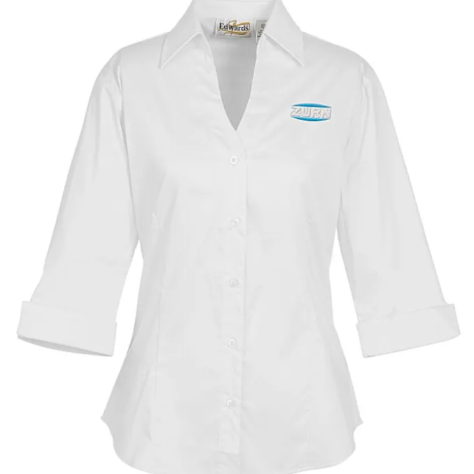 Signature V-Neck 3/4 Sleeve Blouse - Ladies' - 24 hr