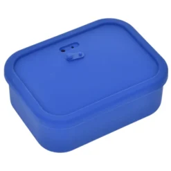 Silicone Rectangle Food Container with Air Valve - 44 oz