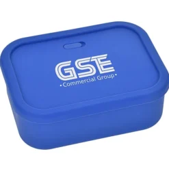 Silicone Rectangle Food Container with Air Valve - 44 oz