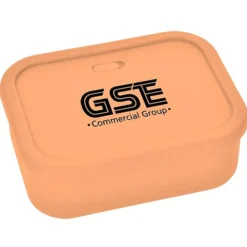 Silicone Rectangle Food Container with Air Valve - 44 oz