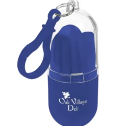 Silicone Straw in Capsule Carabiner Case