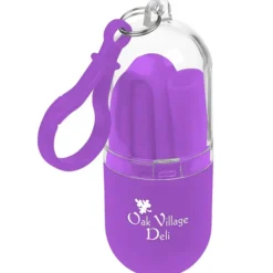 Silicone Straw in Capsule Carabiner Case