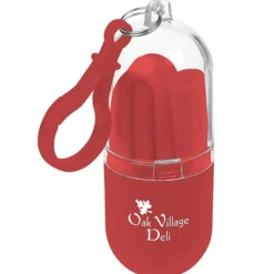 Silicone Straw in Capsule Carabiner Case