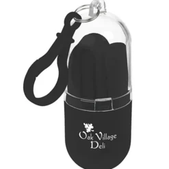 Silicone Straw in Capsule Carabiner Case