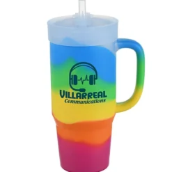 Silipint Tumbler with Straw - 32 oz - Multicolor