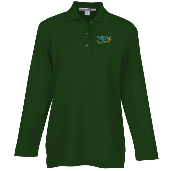 Silk Touch Long Sleeve Sport Shirt - Ladies'