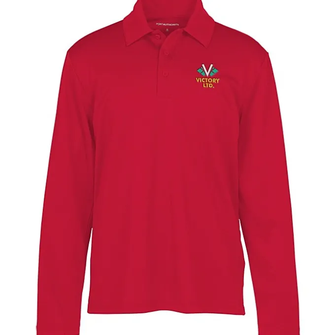 Silk Touch Performance LS Sport Polo - Men's