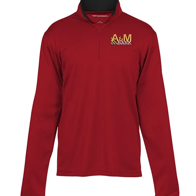 Silk Touch Performance 1/4-Zip Pullover - Men's - Embroidered