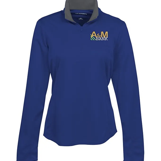 Silk Touch Performance 1/4-Zip Pullover - Ladies' - Embroidered