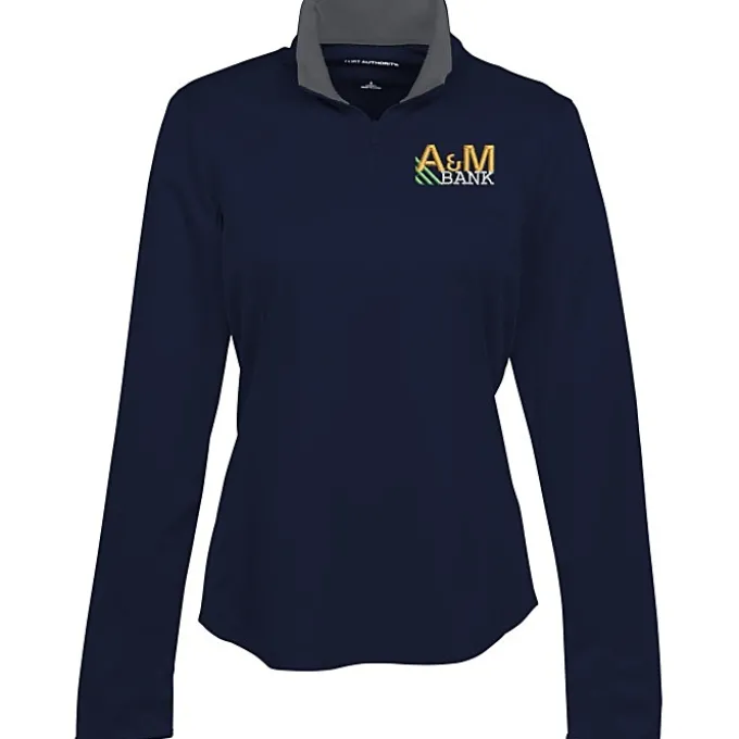 Silk Touch Performance 1/4-Zip Pullover - Ladies' - Embroidered