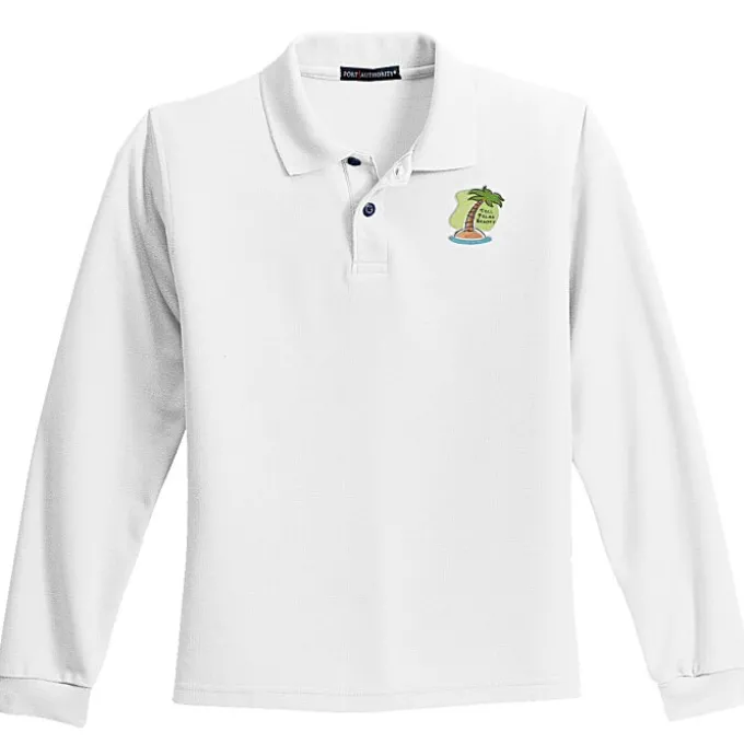 Silk Touch Sport Long Sleeve Polo - Youth