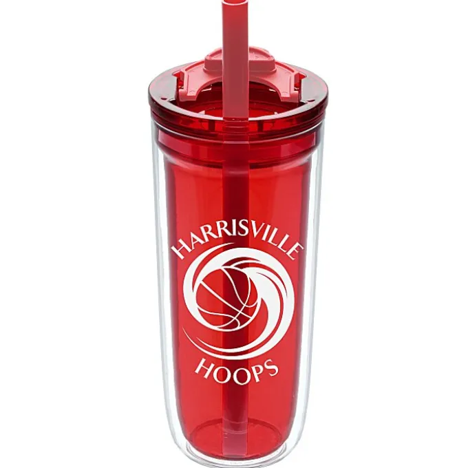 Simone Acrylic Tumbler with Straw - 16 oz.