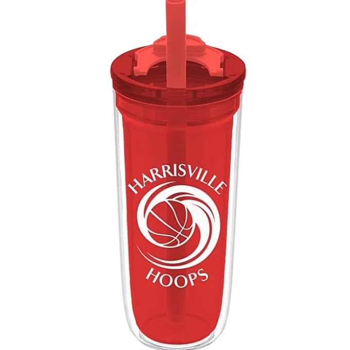 Simone Acrylic Tumbler with Straw - 16 oz.