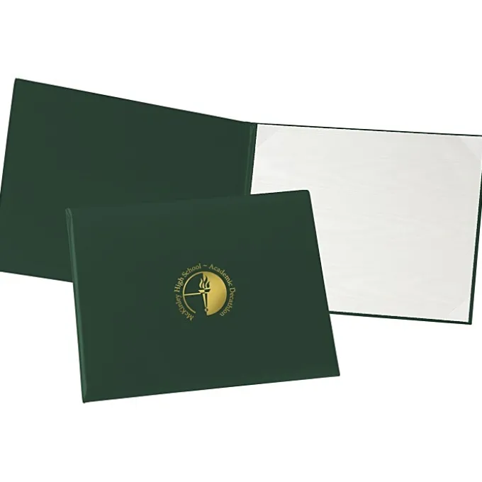 Single Award Folder - Ribbon Corners