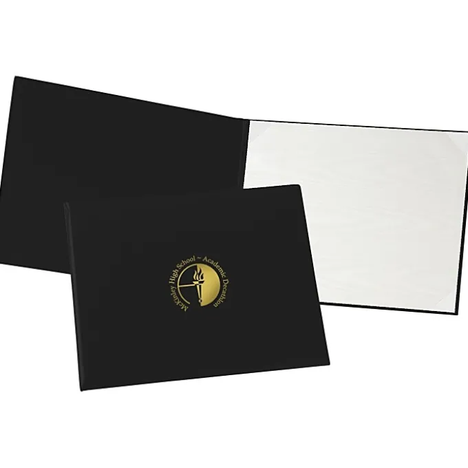 Single Award Folder - Ribbon Corners