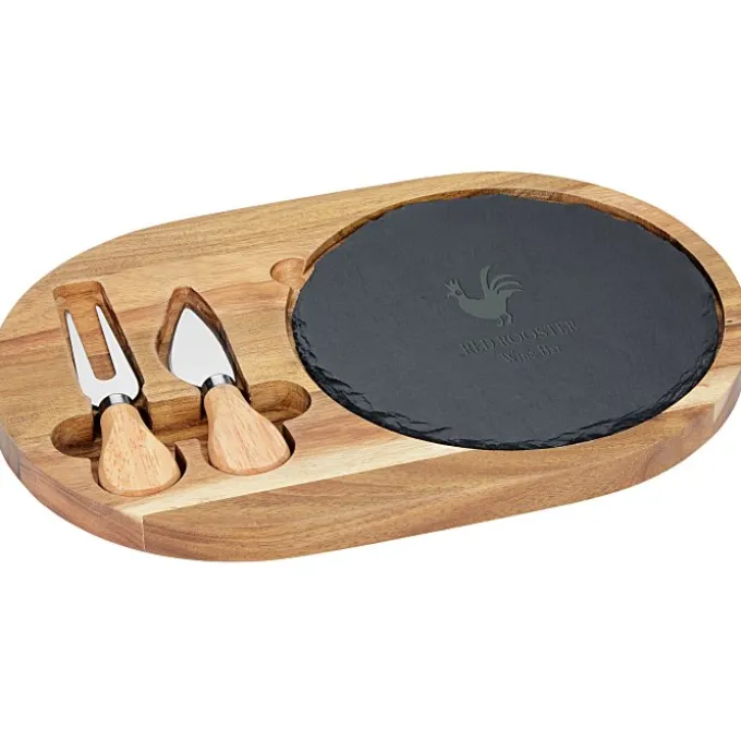 Slate Cheese Board Set