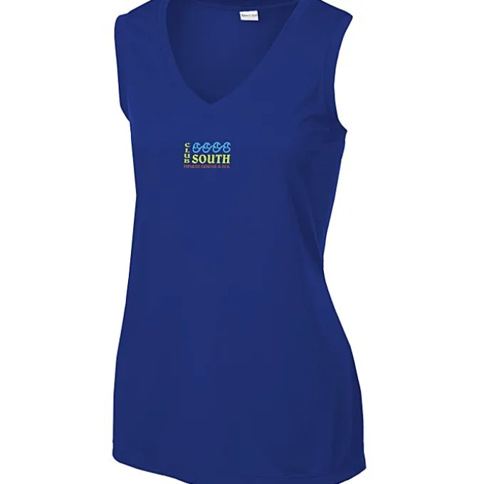Sleeveless Contender V-Neck Tank - Ladies' - Embroidered