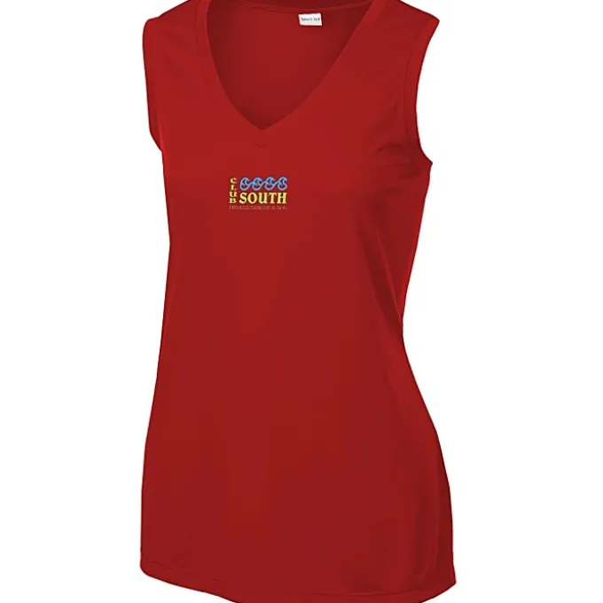 Sleeveless Contender V-Neck Tank - Ladies' - Embroidered