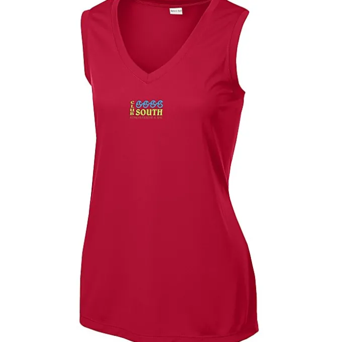 Sleeveless Contender V-Neck Tank - Ladies' - Embroidered
