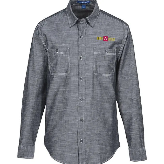 Slub Chambray Double Pocket Shirt - Men's