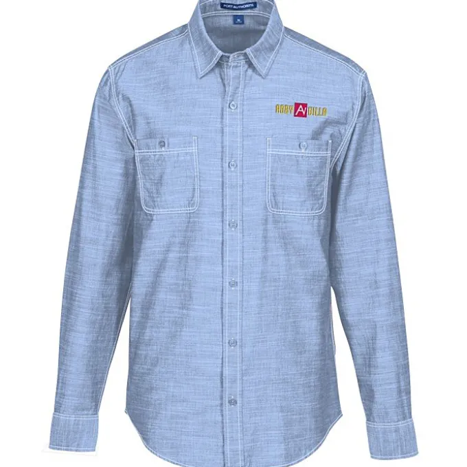 Slub Chambray Double Pocket Shirt - Men's