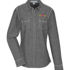 Slub Chambray Double Pocket Shirt - Ladies'