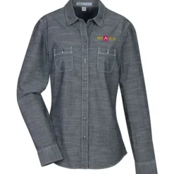 Slub Chambray Double Pocket Shirt - Ladies'