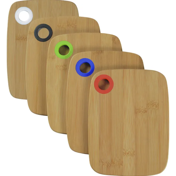 Small Bamboo Cutting Board with Silicone Ring