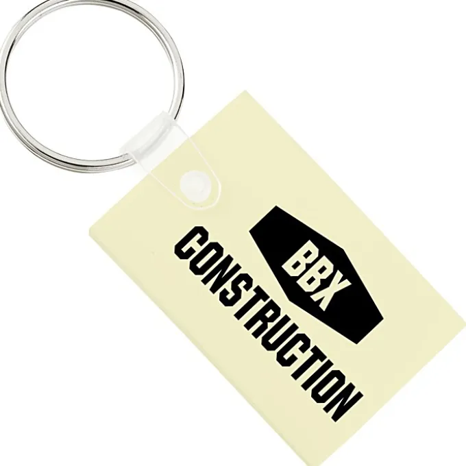 Small Rectangle Soft Keychain - Opaque