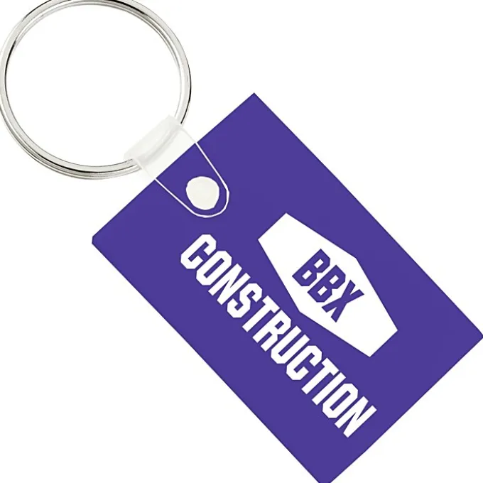 Small Rectangle Soft Keychain - Opaque
