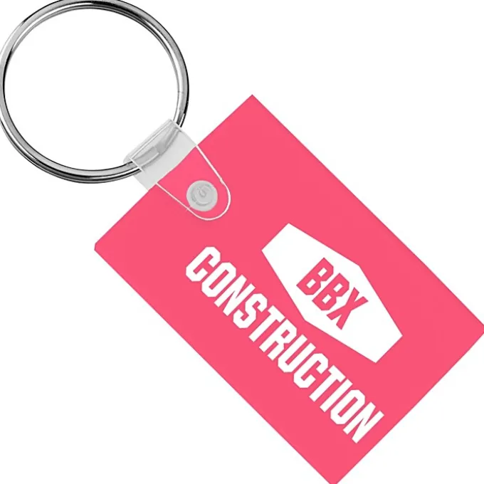 Small Rectangle Soft Keychain - Translucent
