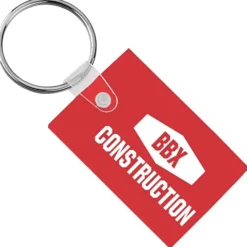 Small Rectangle Soft Keychain - Translucent