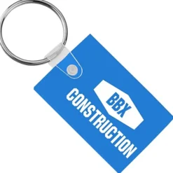 Small Rectangle Soft Keychain - Translucent